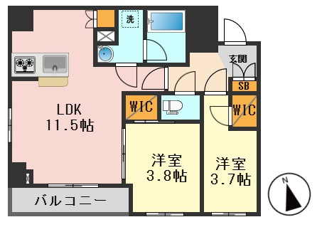 ステージグランデ亀有アジールコートの間取り