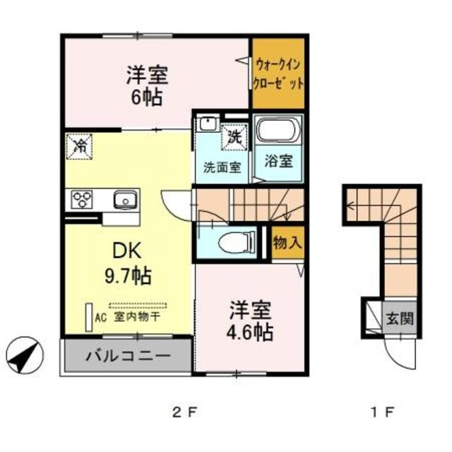 エトワール西大宮の間取り|間取り図です。