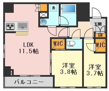ステージグランデ亀有アジールコートの間取り
