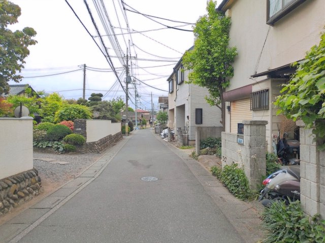 ふじみ野市苗間の中古一戸建の前面道路含む現地写真|北東側4.3m公道です。