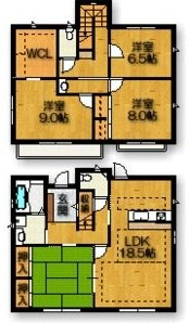 加賀邸一戸建の間取り