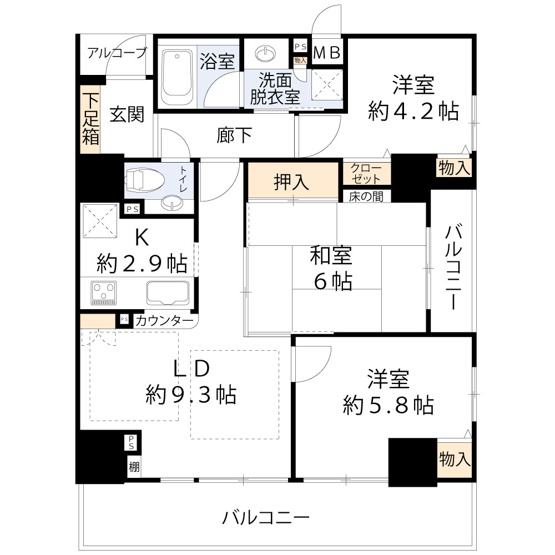 【間取り】 | ファミール高津タワー