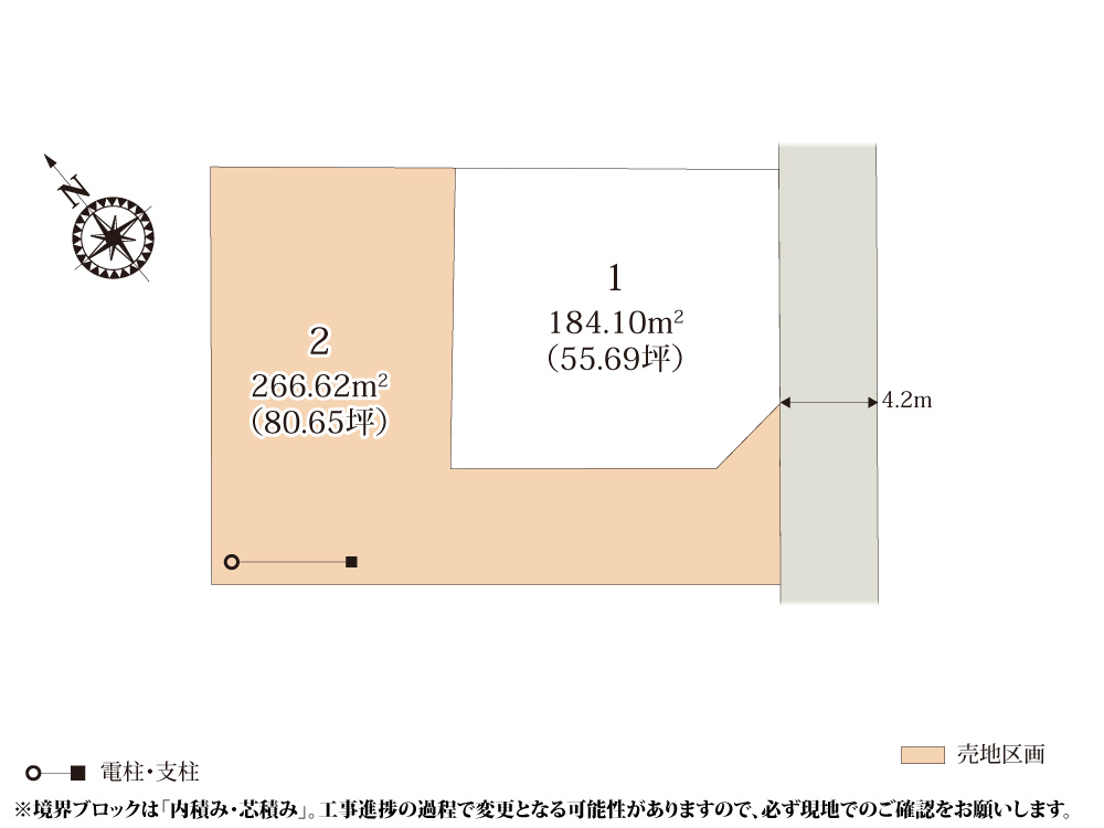 【区画図】 | 前面道路は交通量が少なく、自分のペースで入出庫が出来ます。周辺は住宅が多く落ち着いて過ごせます。