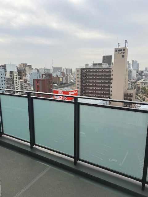 シエリアタワー大阪堀江のバルコニー
