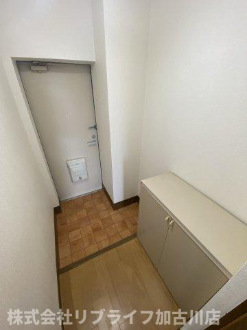 イーストビレッジ北野Aの玄関