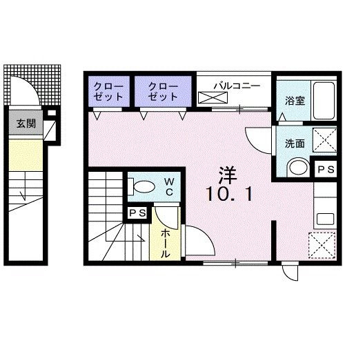 メゾンＨＩＤＥの間取り