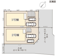 リーブルガーデン鹿児島市西陵1期の区画図