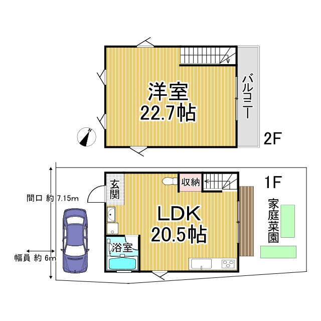 鷹峯光悦町 新築戸建 D区画の間取り