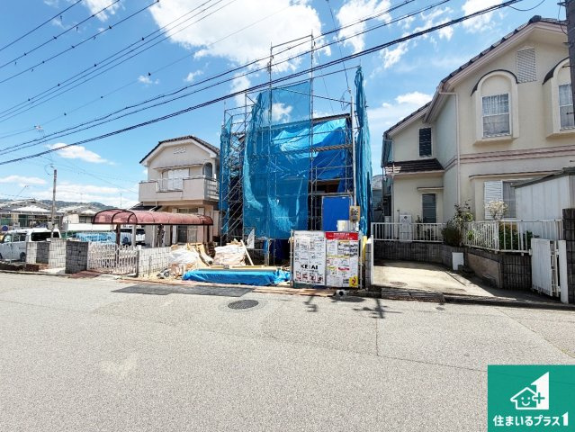 神戸市北区南五葉　第2期　新築一戸建ての外観|周辺は落ち着いた街並みの住宅地！子育てがしやすい住環境です！まだ未完成ですが、現地でしかわからない事もございます。是非一度ご覧ください。