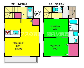 【間取り】 | 本牧満坂2-1貸家