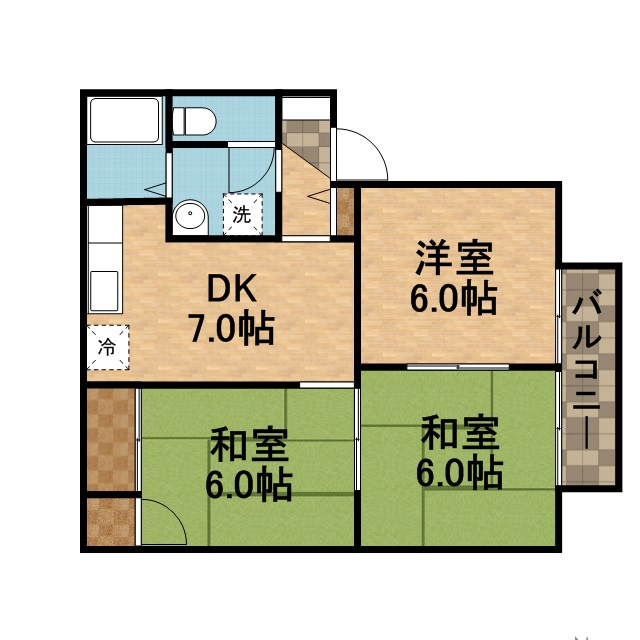 ファミール仁川Ⅲの間取り