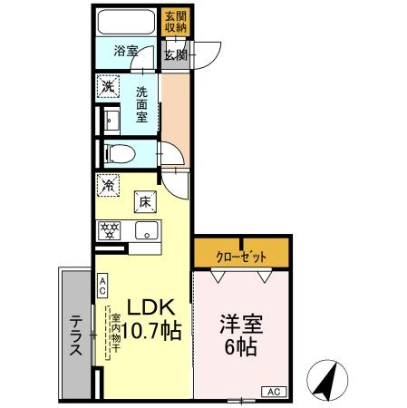 D-asset矢崎町の間取り