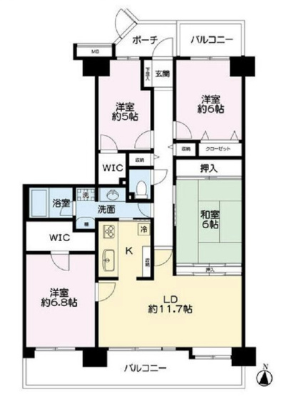 【間取り】 | サンマンション北本2号棟