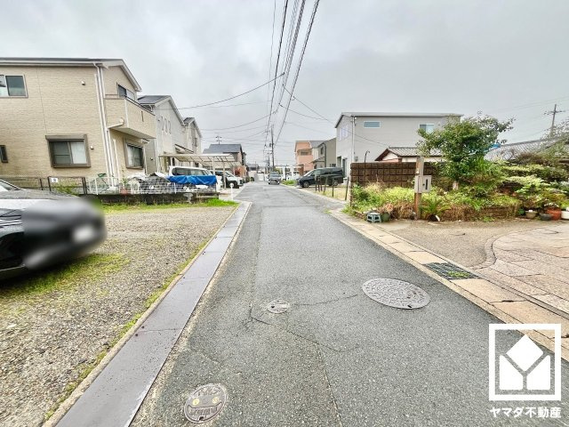 京田辺市大住大坪の前面道路含む現地写真