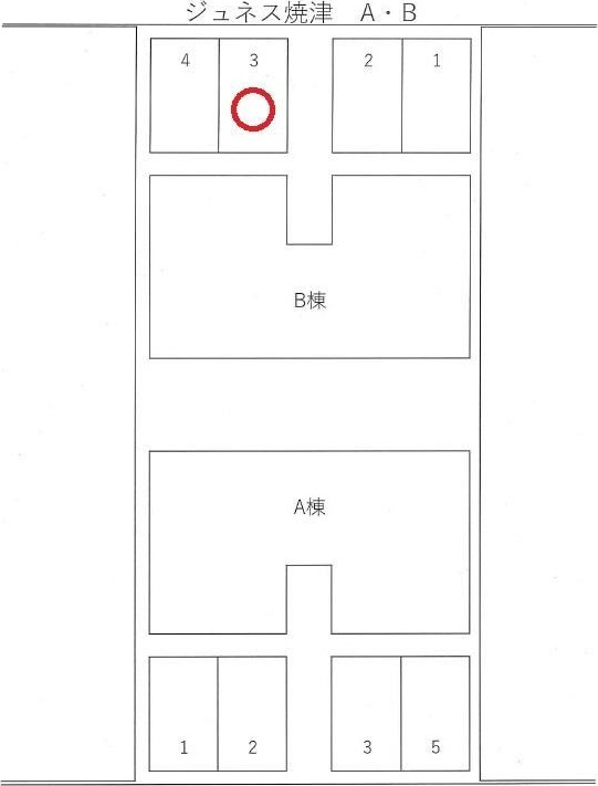 ジュネス焼津　Ｂの駐車場