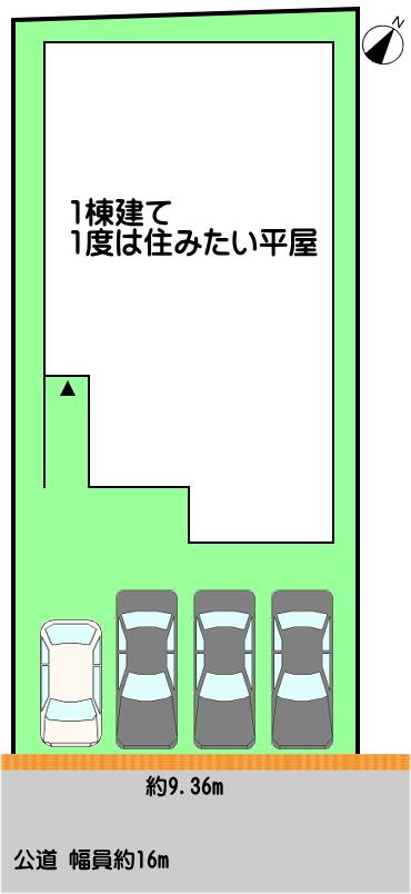 碧南市川端町の区画図|並列駐車4台