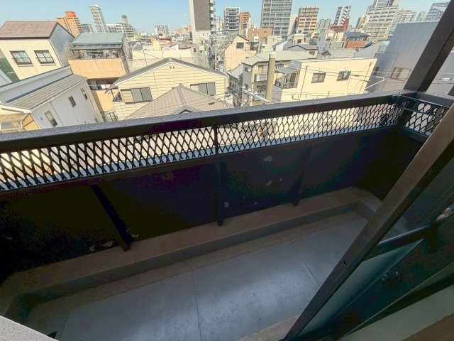 山源ハイツのバルコニー
