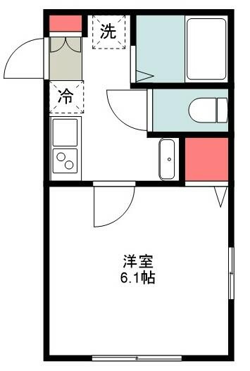 反転タイプの間取り