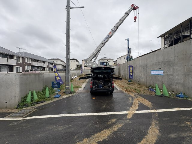 【その他】 | 福岡市東区八田3丁目13期　5号棟（全6棟）【仲介手数料無料・0円】 | 現地写真。前面道路です。