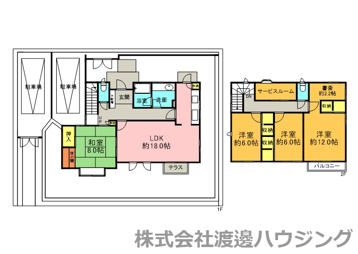 吹田市佐竹台４丁目１戸建の間取り