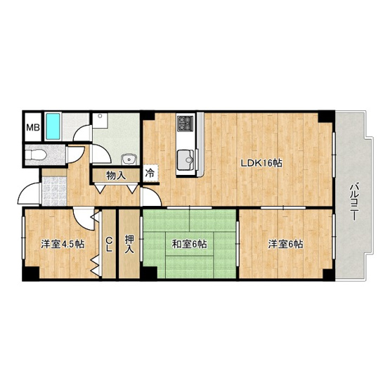 【間取り】 | 新栄プロパティー泉佐野