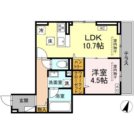 D Paina Odoribaの間取り