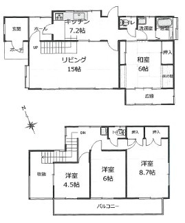 【間取り】 | 加須市鴻茎　中古住宅  