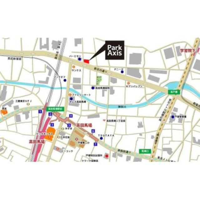 パークアクシス高田馬場の地図