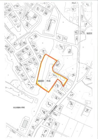 北茨城市磯原町の中古住宅　９DK豪華な邸宅と日本庭園！陽当たり良好！閑静な住宅地  不動産プラスの地図|周辺地図です。９９０坪の広大で余裕のある敷地です。約半分の面積は西側斜面の和風庭園となっています。