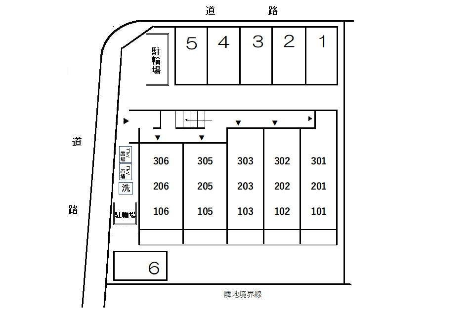エスポワールⅡの区画図