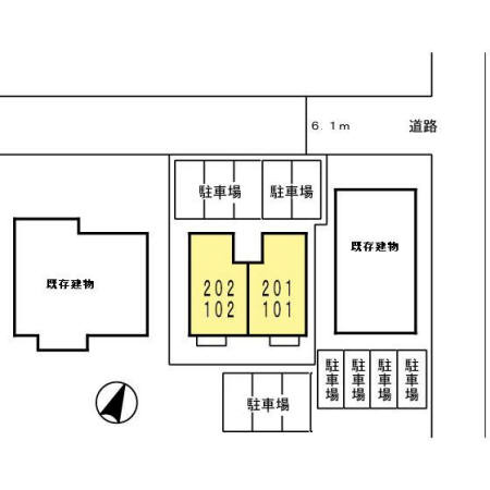 エトワール桜馬場の区画図