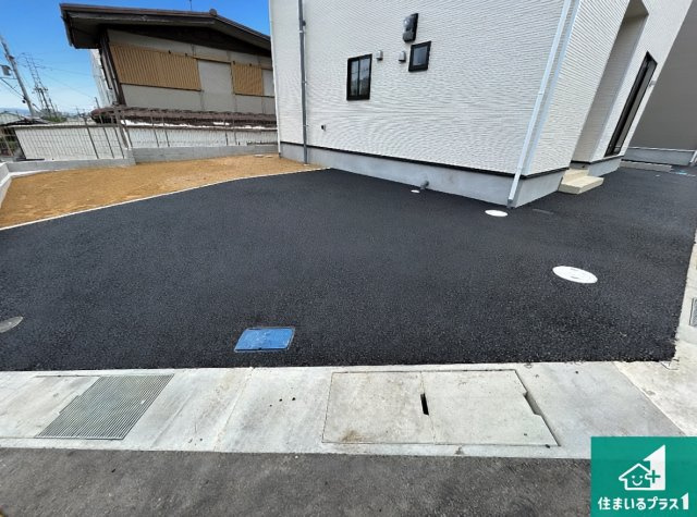 ●29(土)30(日)現地説明会！　大和郡山市九条町　全4邸の駐車場|駐車スペース！散水栓があるので、こまめに愛車を洗えます！