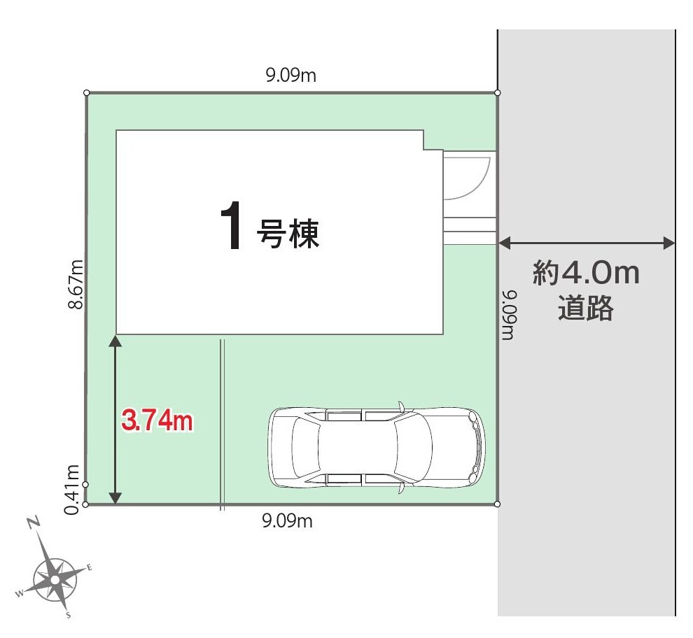 京王井の頭線 三鷹台駅 徒歩6分 新築戸建 武蔵野市吉祥寺南町３丁目の区画図