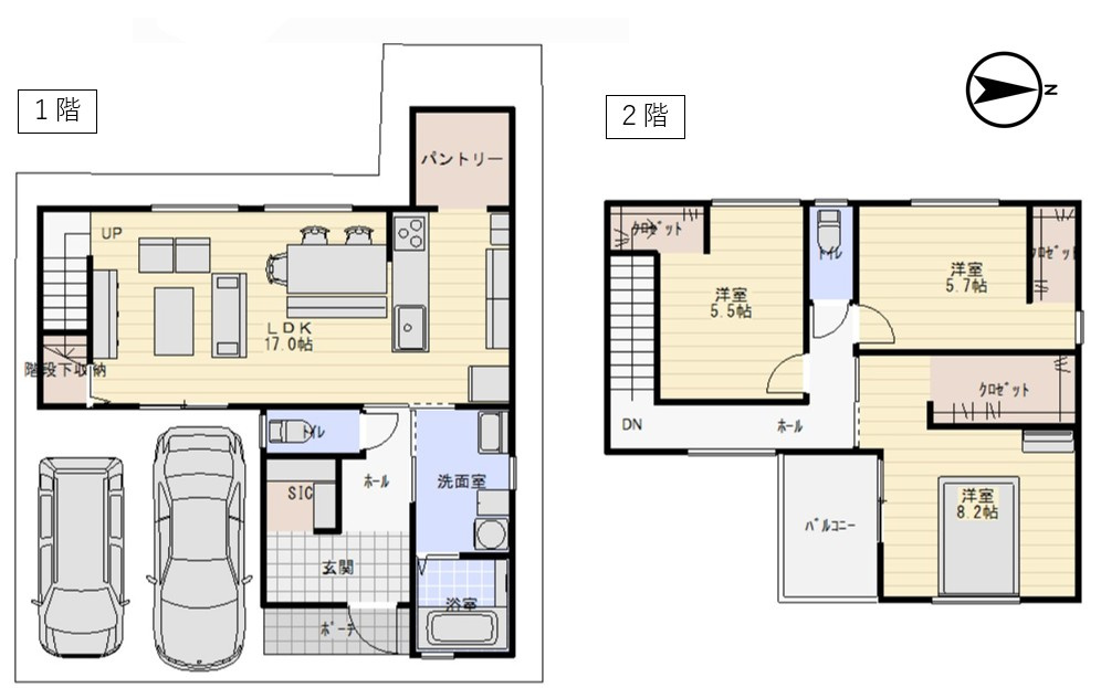 ハピレハウス三宅の間取り|J号地