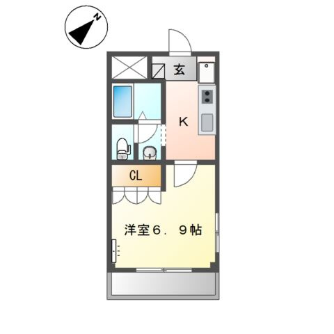 エクセルハイツ岡田の間取り