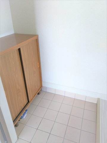 大牟田市大字三池の一棟アパートの玄関