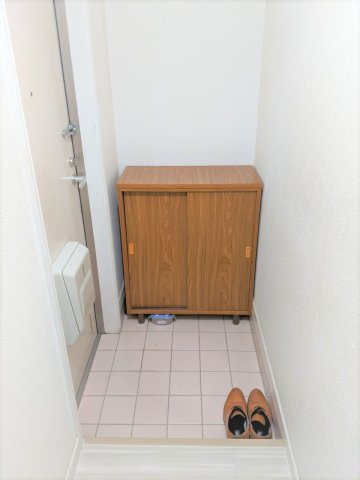大牟田市大字三池の一棟アパートの玄関