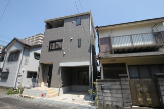 旭町第1　新築戸建　の外観|土地面積　64.02㎡　（約19.36坪）建物面積　94.15㎡（約28.48坪）