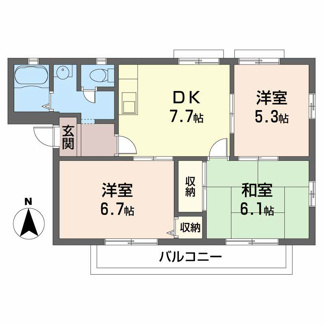 【間取り】 | ファミーユ美津