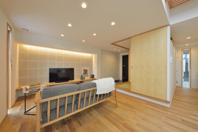 【居間・リビング】 | 彦根市栄町2丁目中古戸建 | ※新築時(2018年8月)撮影