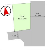 藤沢市打戻　新築戸建の区画図