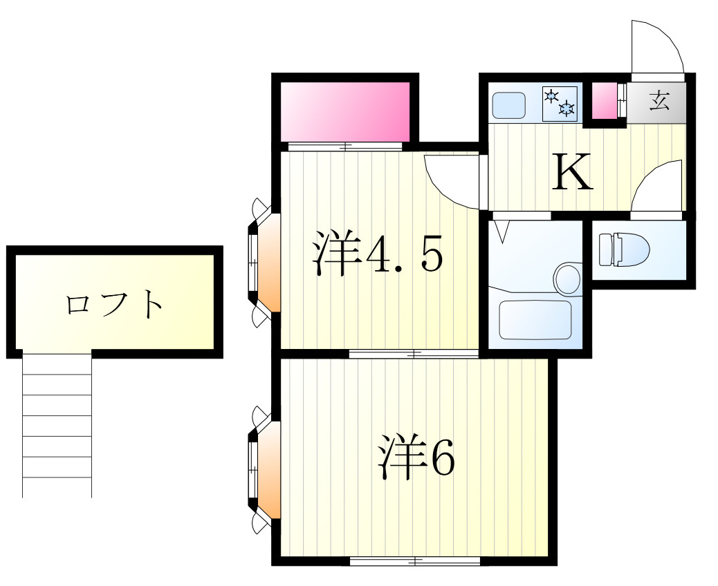 リーフコート江戸川台A棟の間取り