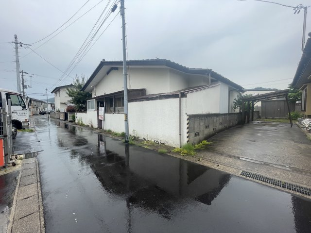 【建築条件なし】　福島市渡利4期　全2区画の前面道路含む現地写真