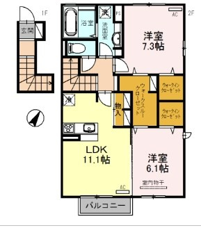 サワーフローラC棟の間取り