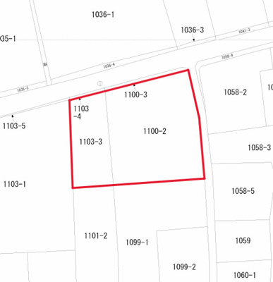 【区画図】 | 那珂市下大賀　戸建て付き土地