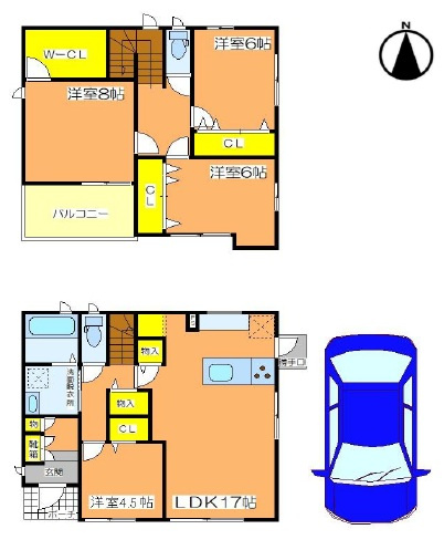 【間取り】 | 姫路市東今宿6丁目　中古戸建 | 4LDKです。