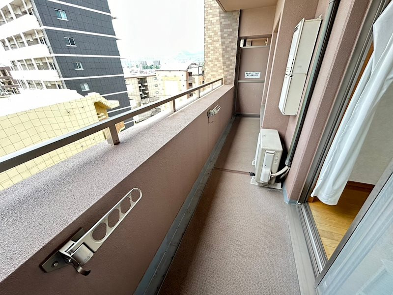 熊本市中央区黒髪２丁目の賃貸マンションのバルコニー