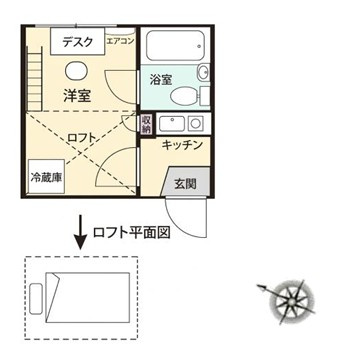 共学国際交流会館　戸山寮の間取り