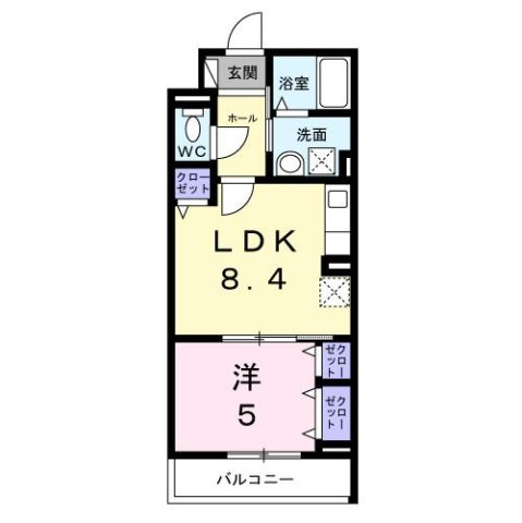 神崎町アパートの間取り
