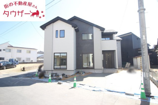 【外観】 | 明健小学校・明健中学校区　郡山市富久山町　-リガーレⅡ-　９期　全２棟　１号棟 | 外観写真　北側から見た現状写真です！　日当たり良好の物件です♪